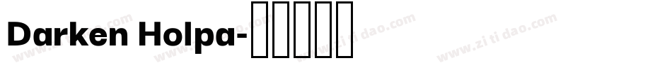 Darken Holpa字体转换